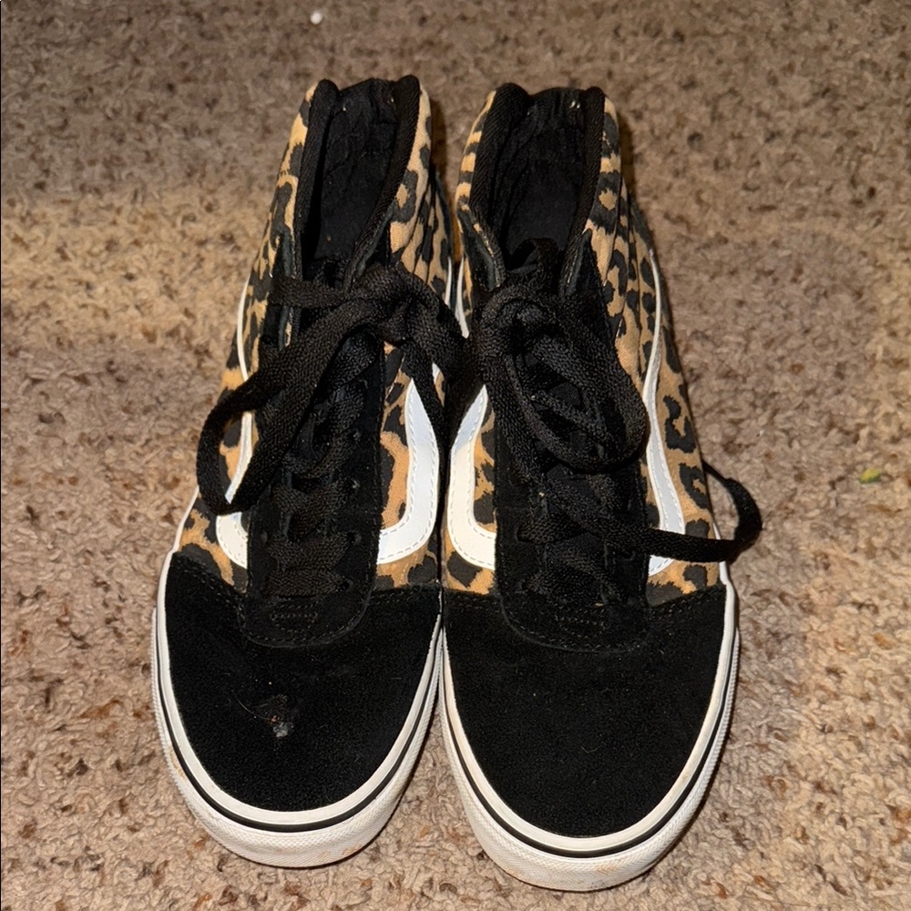 Vans Leopard Print High-Top Sneakers